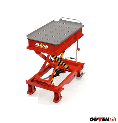 PT100 Kayar Yüzeyli Makaslı Platform 1 Ton