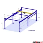 3 Ayak Sabit Portal Vinç Sistemi 1 – 10 Ton Arası