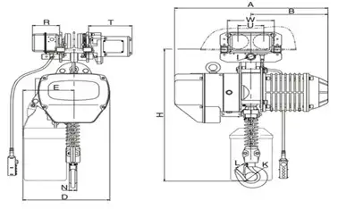 220 volt monoray zincirli cizim