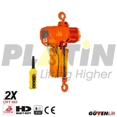 3000 kg cift hizli zincirli sabit vinc