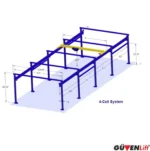 5 Ayak Sabit Portal Vinç Sistemi 1 – 10 Ton Arası
