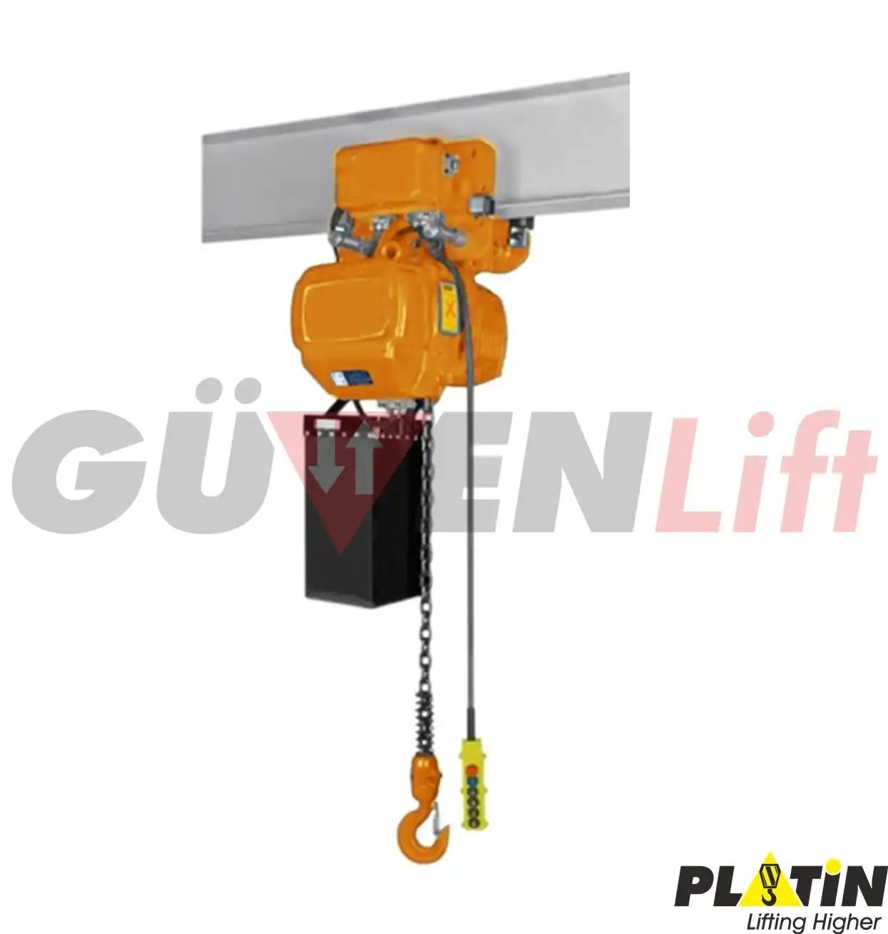 500-kg-monoray-zincirli-vinc-500 0.5 Ton Monoray Zincirli Vinç 380 Volt - Görsel 1