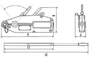 54 ton trifor teknik resim