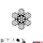 6×19 Çelik Özlü Warrington Çelik Halat