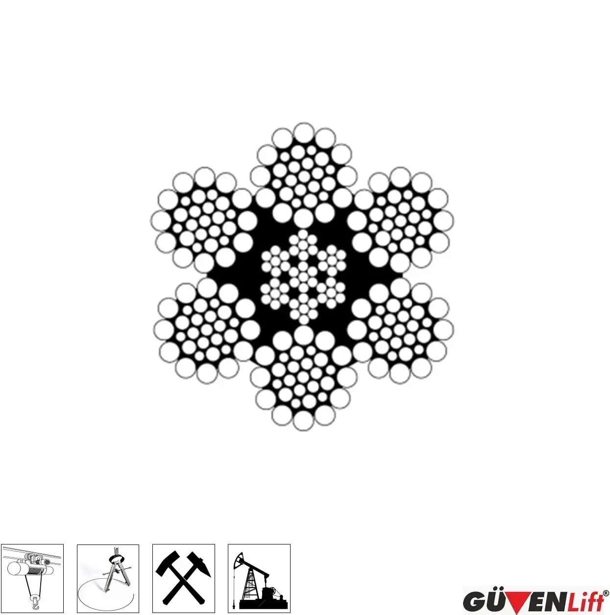 6x31-celik-ozlu-warrington-celik-halat 6×31 Çelik Özlü Warrington Çelik Halat - Görsel 1