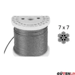 7×7 Paslanmaz Çelik Halat - Görsel 2