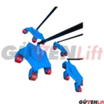 Döner Tekerli Domuz Arabası Beşgen 1 - 5 Ton Arası - Görsel 9