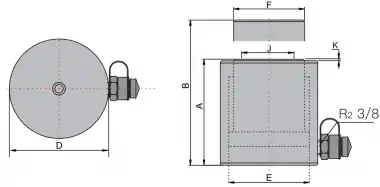 hidrolik silindir teknik cizim 9 1