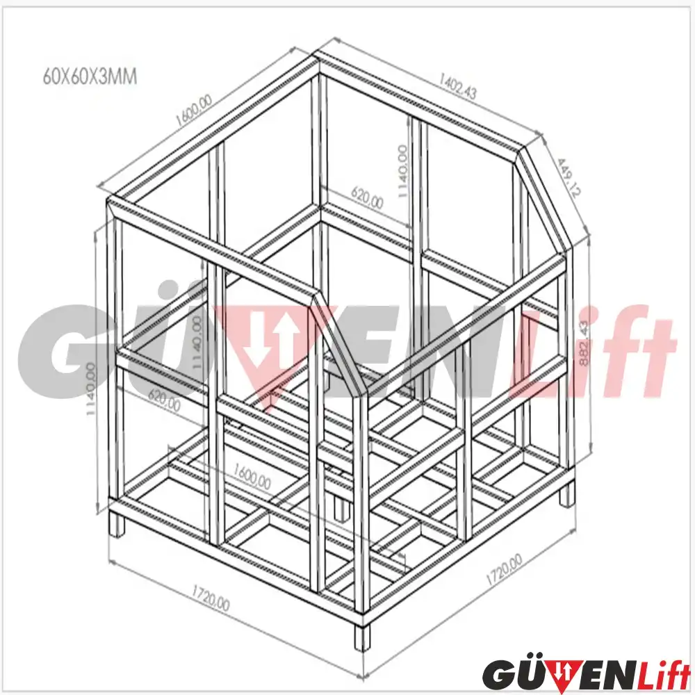 Hurda Taşıma ve Boşaltma Yük Sepeti 1 hurda tasima yuk sepeti yeni tip 9