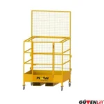 İnsan Forklift Sepeti Tekerli 3