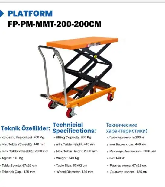 platin 200 kg makasli platform 123