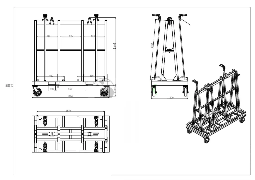 platin tekerli cam tasima arabasi teknik resim 1024x724 1