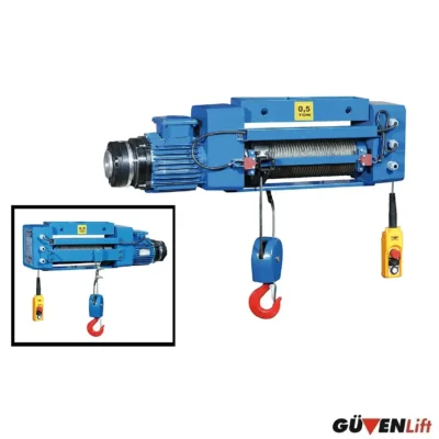 yerli halatli vinc sabit 500 kg